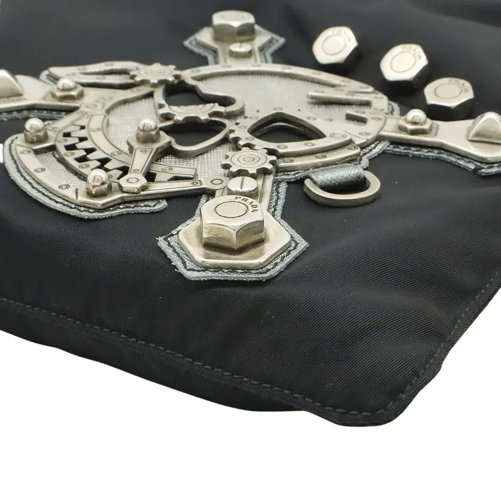 Prada Tessuto Skull Crossbody Black Very good - Inside View