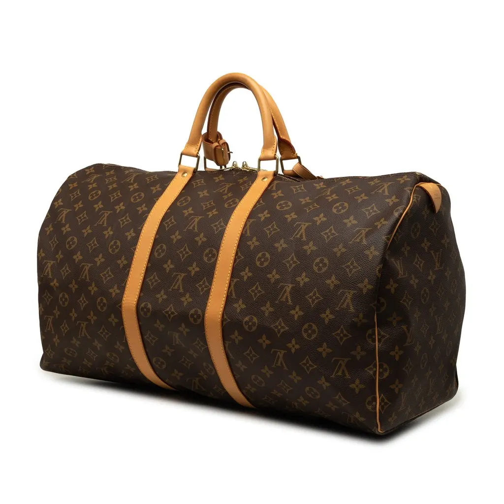 Louis Vuitton Monogram Keepall 55 Brown Very good - Back View