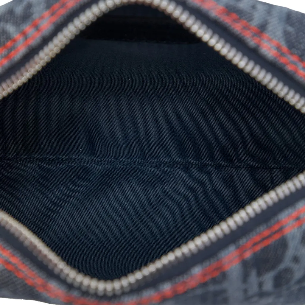 Dior Diorissimo Trotter Denim Flight Cosmetic Pouch Blue Denim Very good - Model View