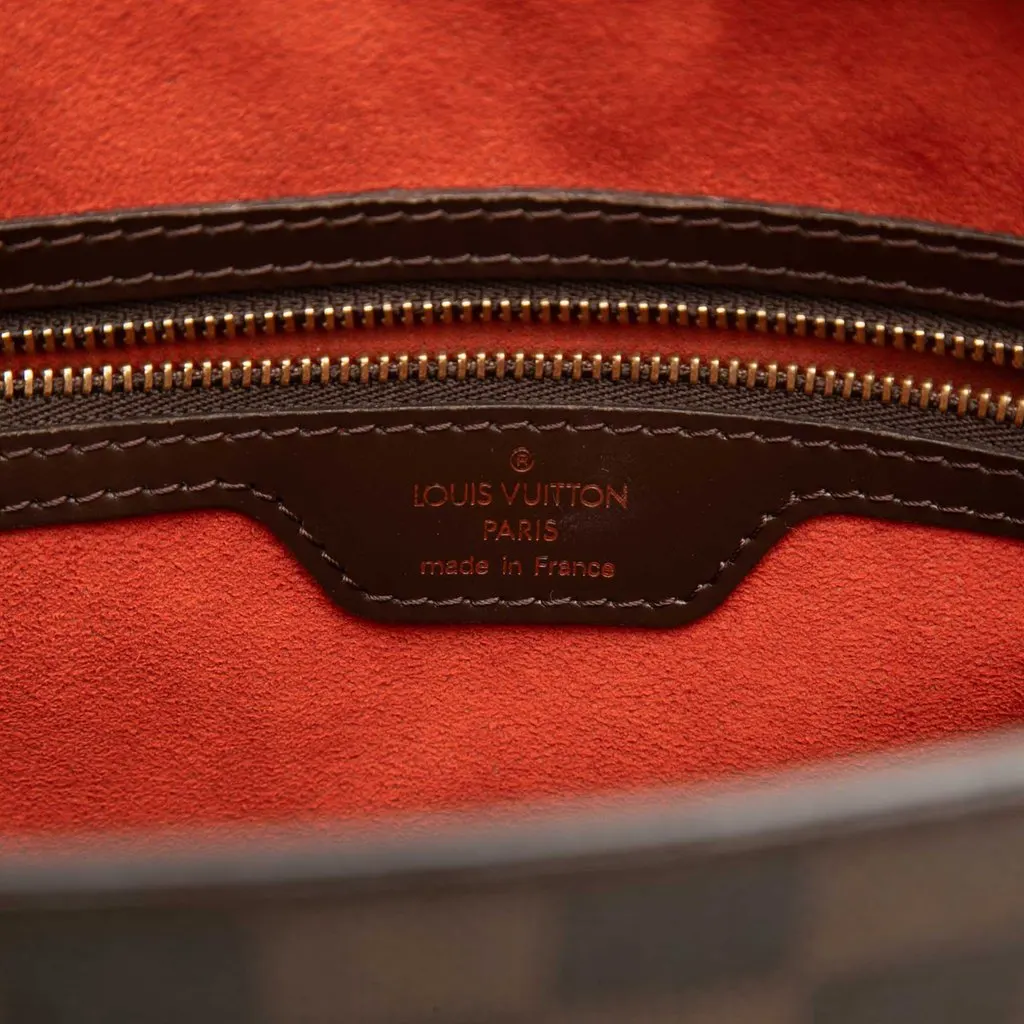 Louis Vuitton Damier Ebene Venice Sac Plat Brown Very good - Box View