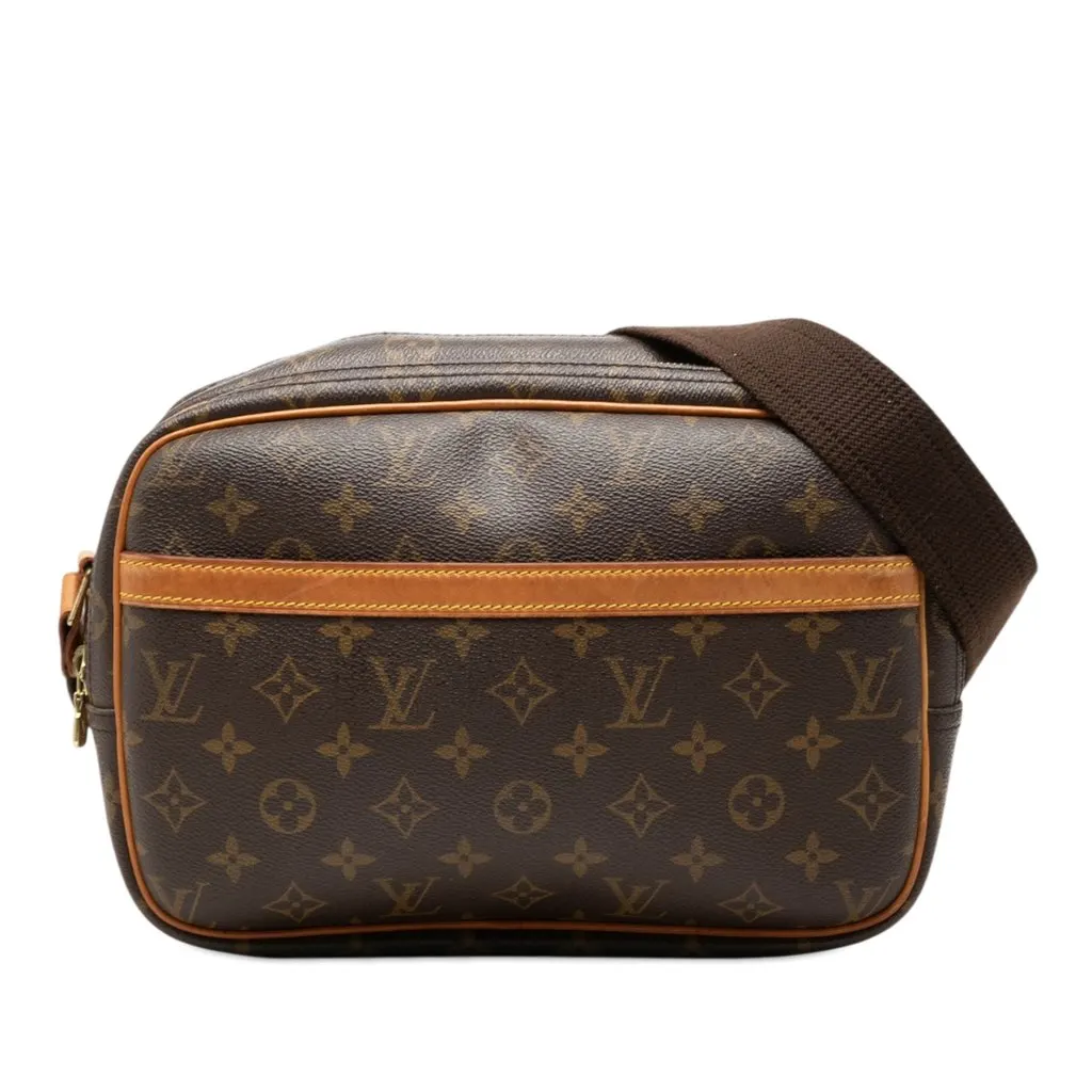 Louis Vuitton Monogram Reporter PM Brown Very good - Front View