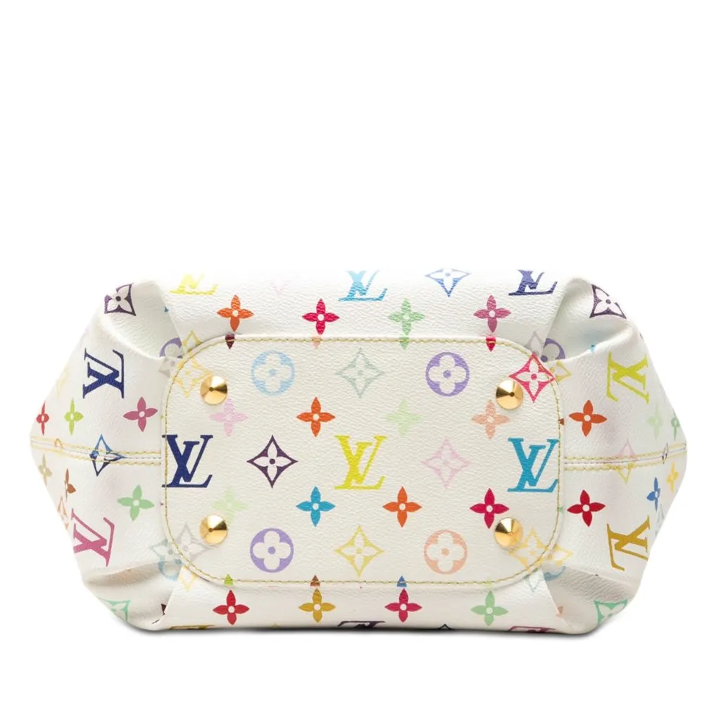 Louis Vuitton Monogram Multicolore Annie MM White Canvas Very good - Inside View