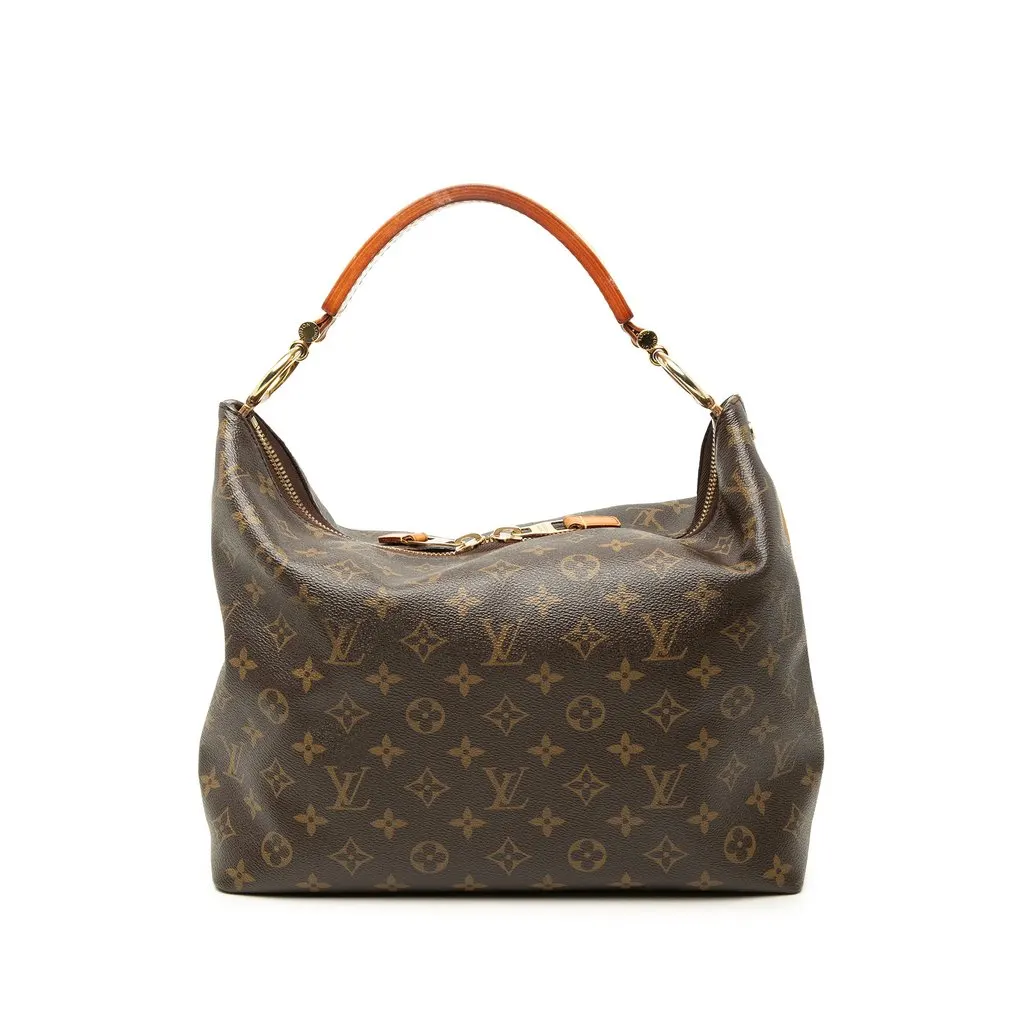 Louis Vuitton Monogram Sully PM Brown Canvas Good - Front View