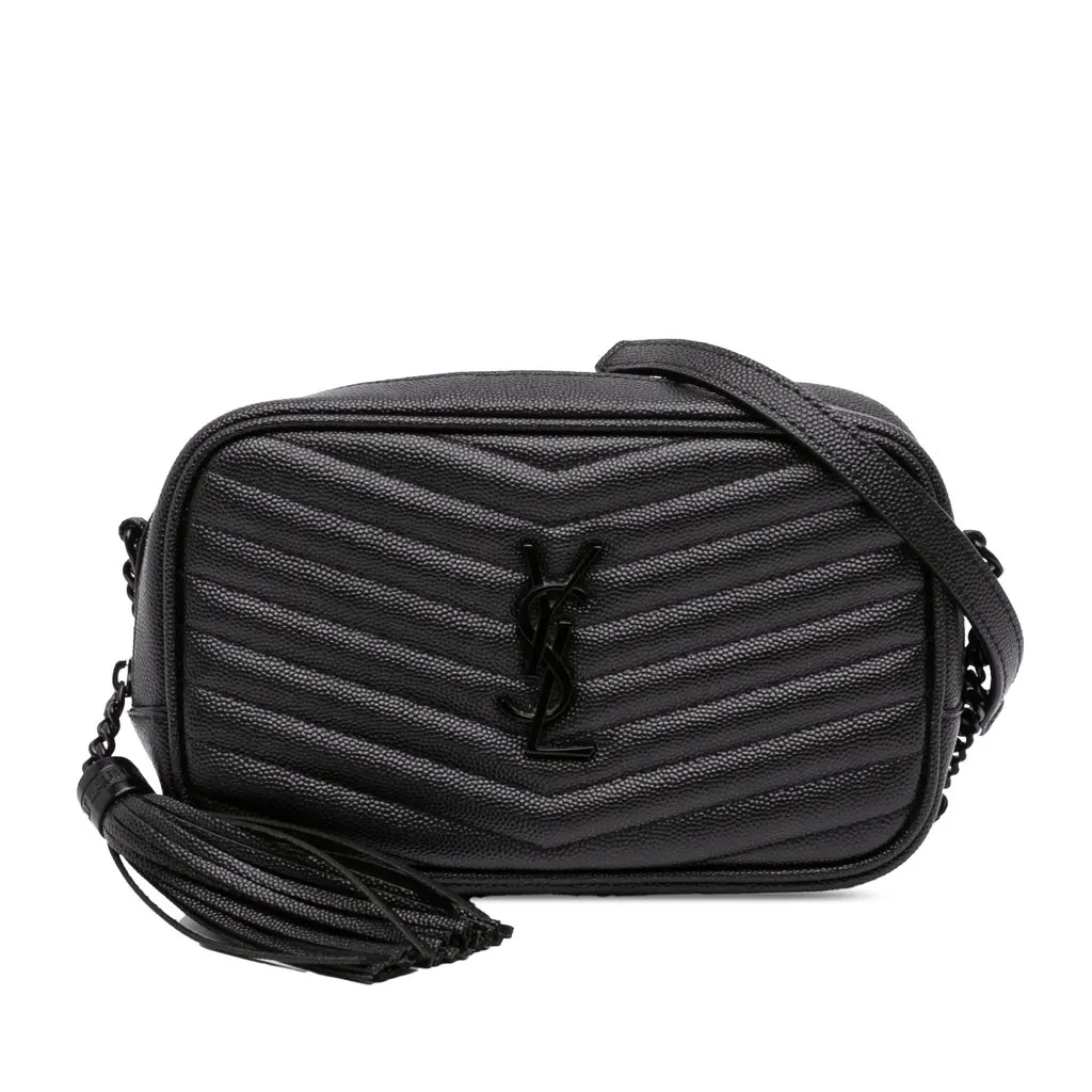 Saint Laurent Mini Grain de Poudre Monogram Monochrome Lou Camera Bag