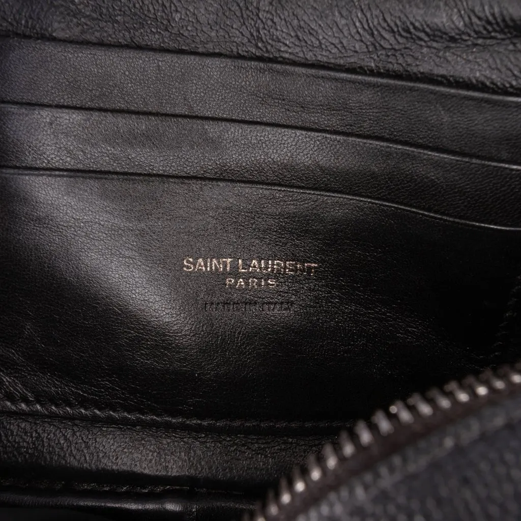 Saint Laurent Mini Grain de Poudre Monogram Monochrome Lou Camera Bag Black Leather Very good - Box View