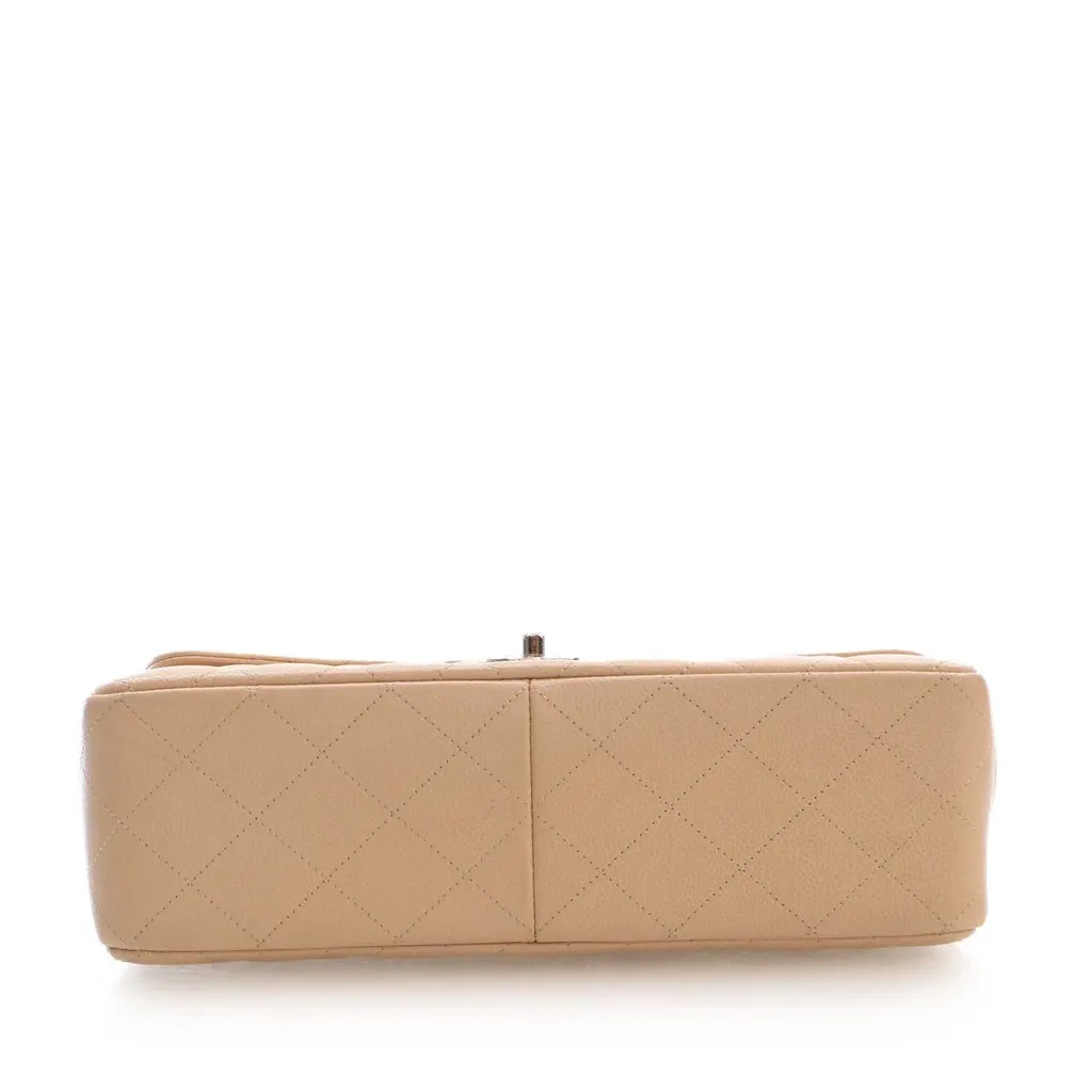 Chanel Jumbo Classic Caviar Double Flap Beige Leather Very good - Box View