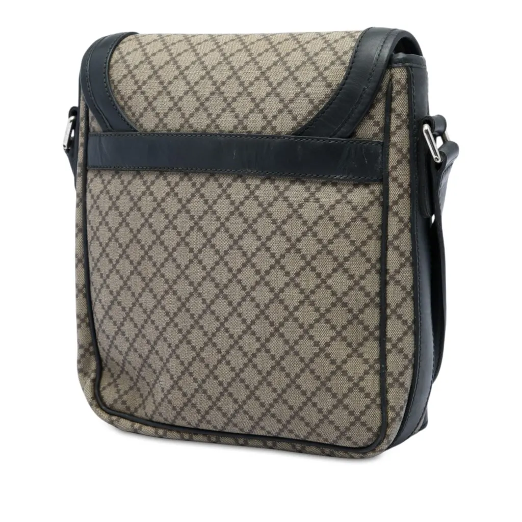 Gucci Diamante Coated Canvas Crossbody Beige Very good - Back View