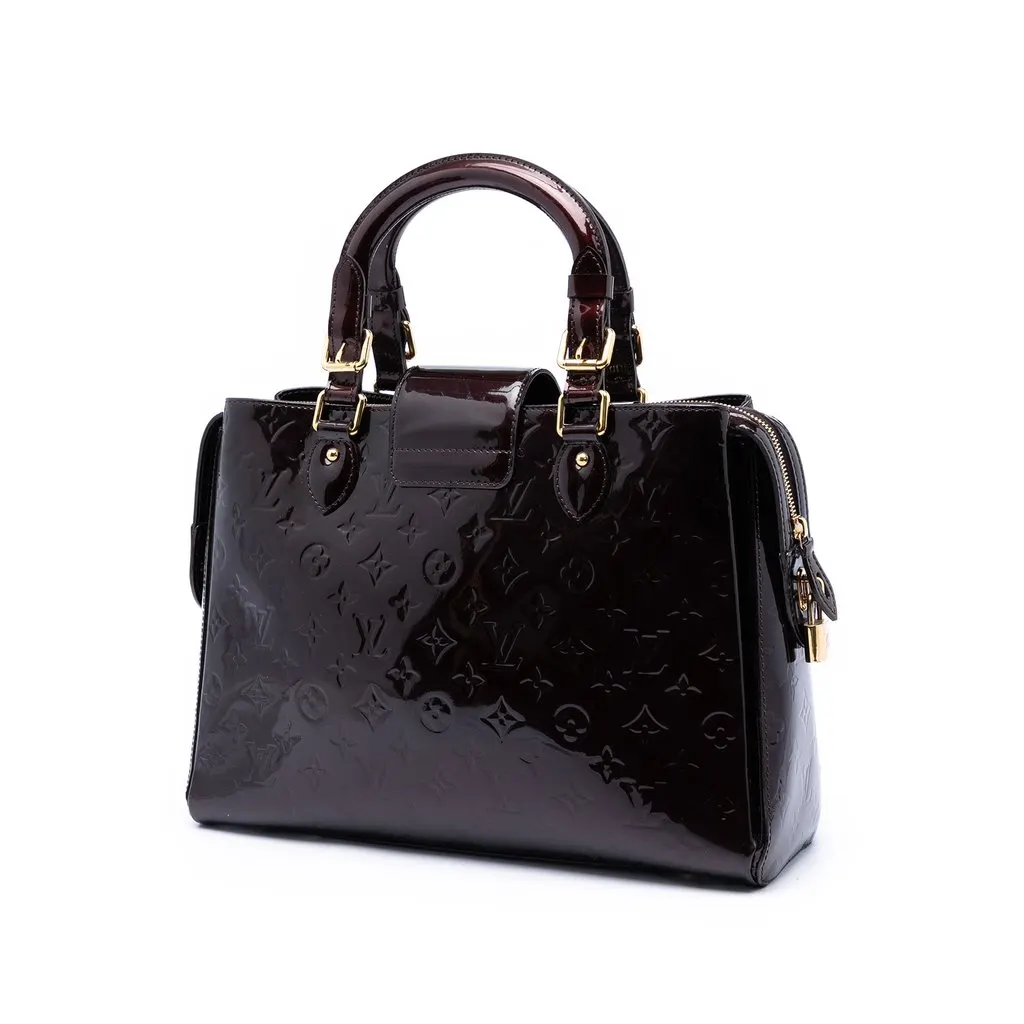 Louis Vuitton Monogram Vernis Melrose Avenue Purple Leather Very good - Back View