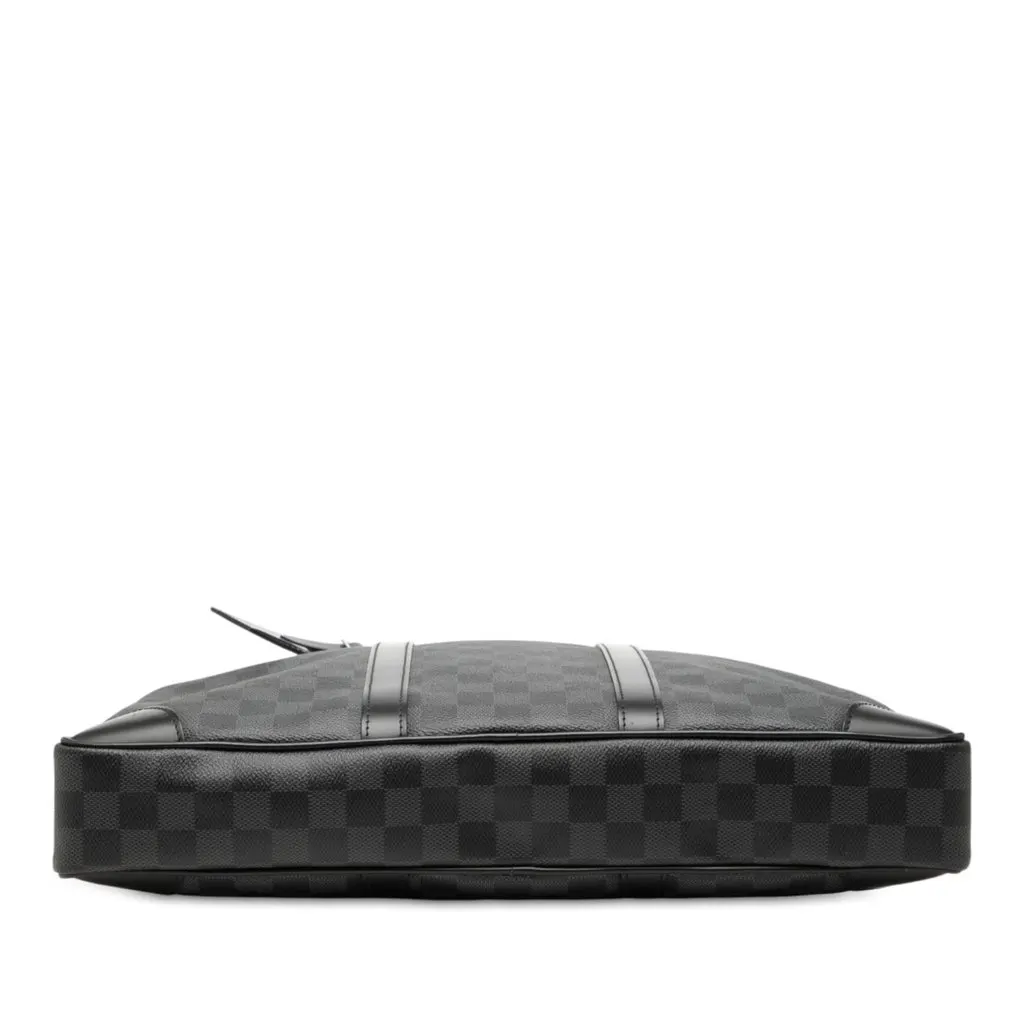 Louis Vuitton Damier Graphite Porte Documents Voyage PM Black Canvas Very good - Inside View