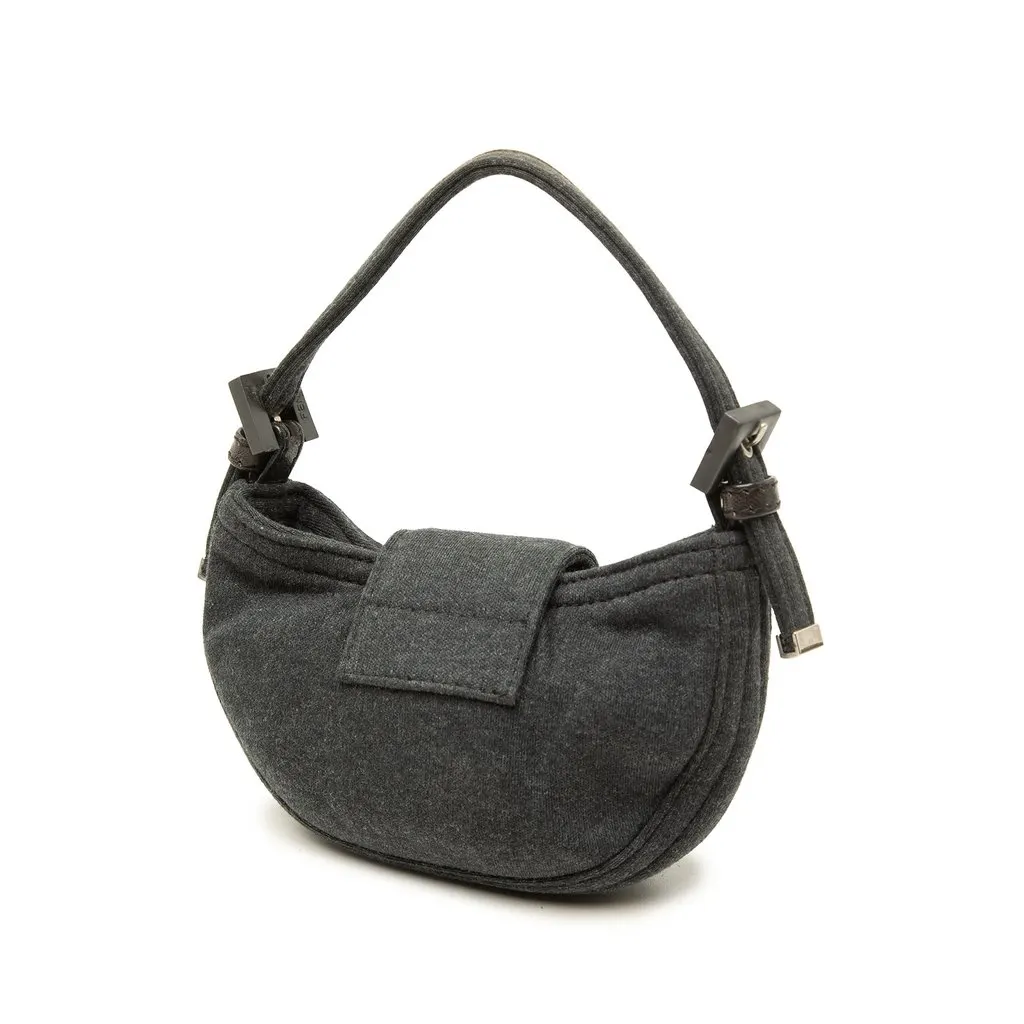Fendi Mini Wool Croissant Handbag MultiColor Wool Very good - Back View