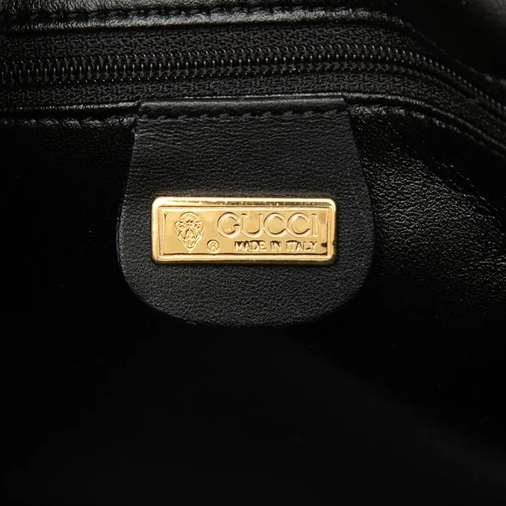 Gucci Micro GG Supreme Handbag Black Very good - Box View