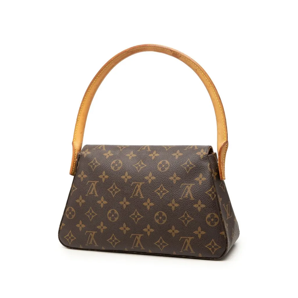 Louis Vuitton Monogram Mini Looping Brown Canvas Very good - Back View