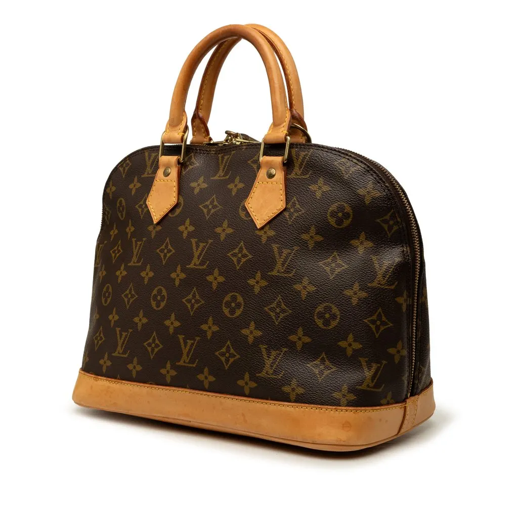 Louis Vuitton Monogram Alma PM Brown Very good - Back View