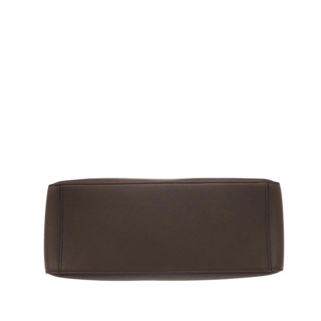 Salvatore Ferragamo Leather Soft Pouch Brown Leather Very good - Inside View