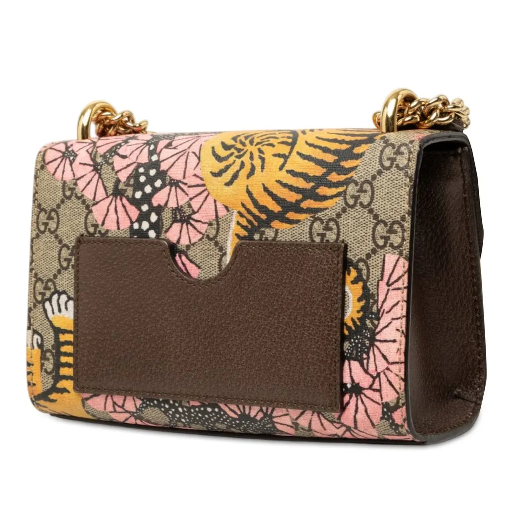 Gucci Small GG Supreme Bengal Padlock Crossbody Beige Mini