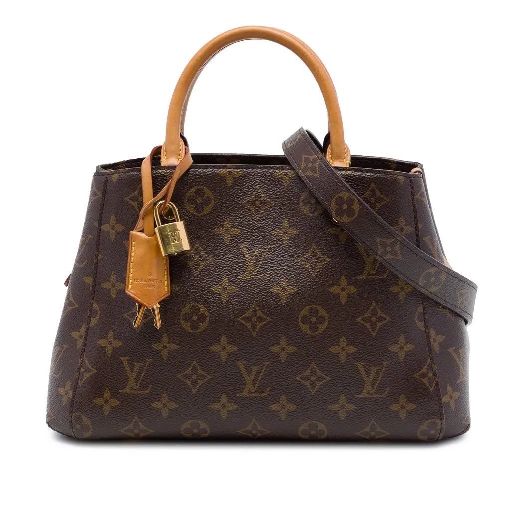 Louis Vuitton Monogram Montaigne BB Brown Good - Front View