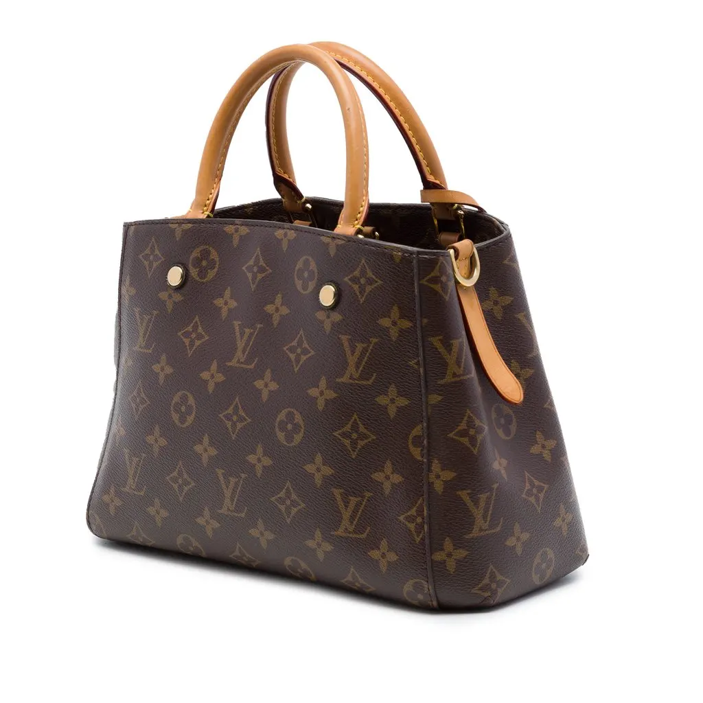 Louis Vuitton Monogram Montaigne BB Brown Good - Back View
