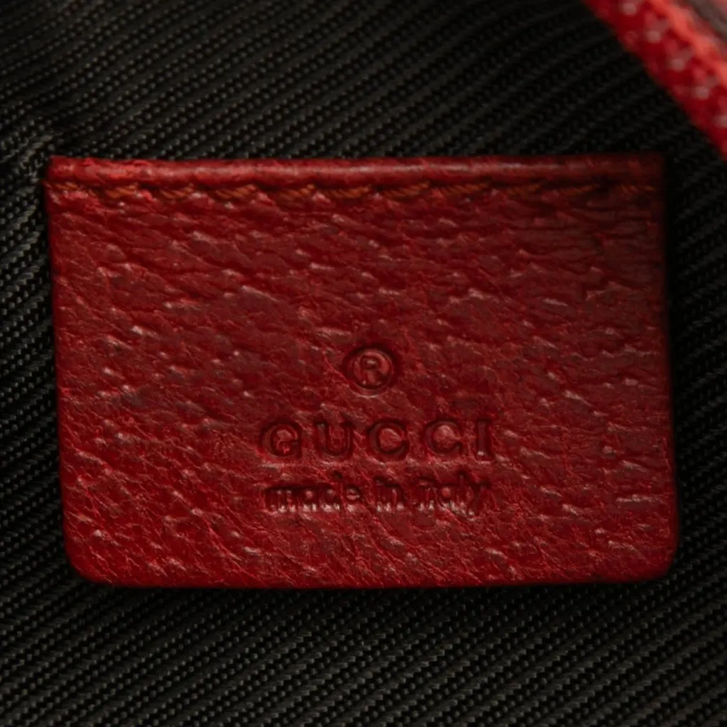 Gucci GG Canvas Pouch Red Good - Box View