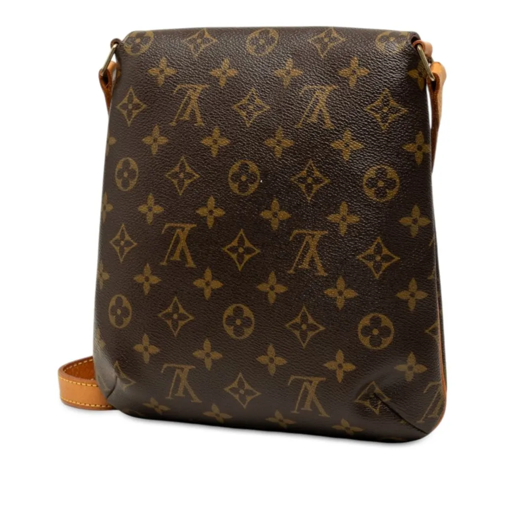 Louis Vuitton Monogram Musette Salsa PM Long Strap Brown Canvas Very good - Back View