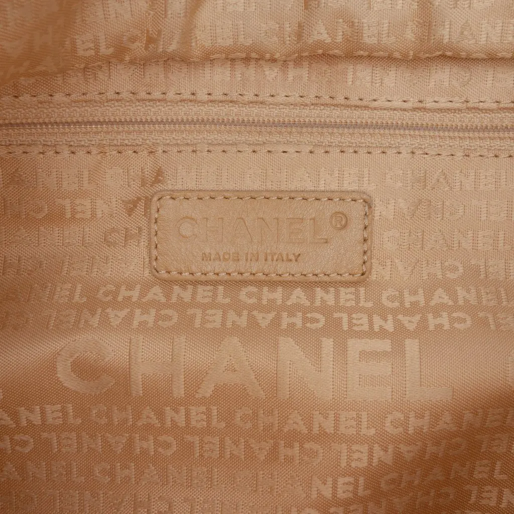 Chanel Calfskin Square Stitch Tassel Hobo Brown Leather Very good - Box View
