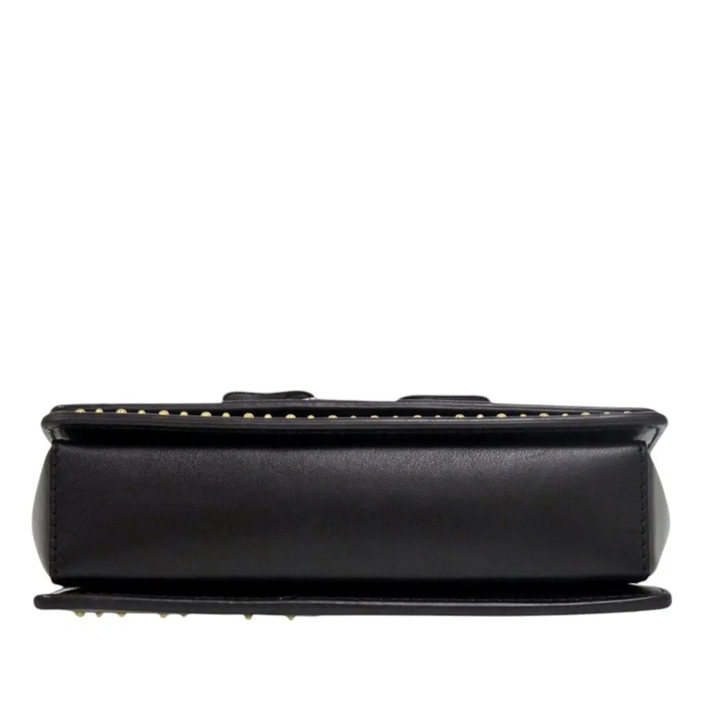 Salvatore Ferragamo Studded Leather Ladybug Vara Bow Crossbody Black Leather Very good - Inside View