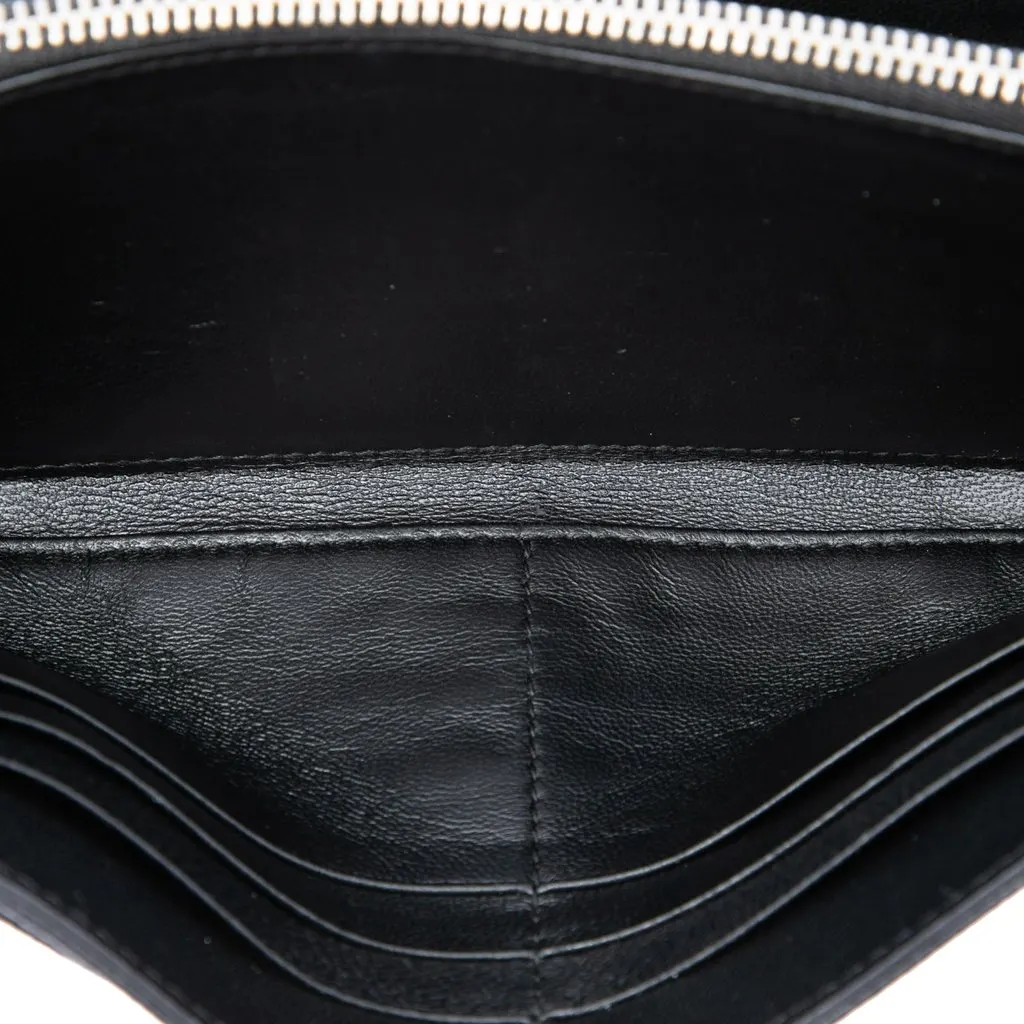 Dior Grained Calfskin Diorama Croisiere Wallet on Chain Black Leather Very good - Model View