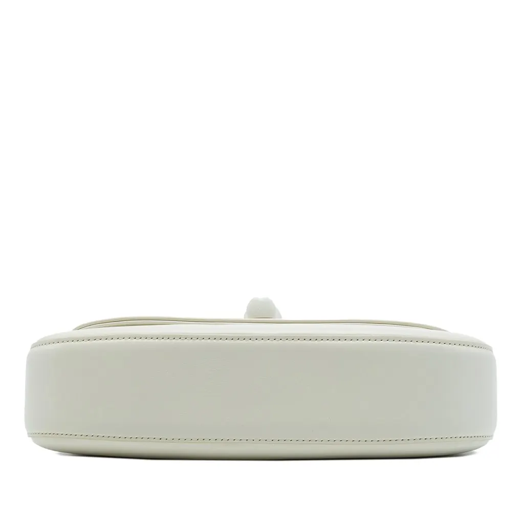Gucci Small Calfskin Bamboo Diva Top Handle Bag White Leather Very good - Inside View