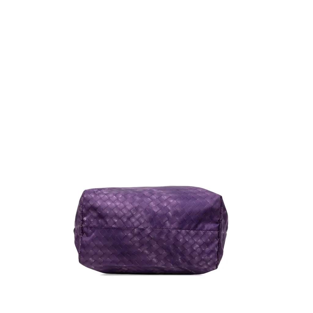 Bottega Veneta Nylon Intrecciolusion Vertical Tote Purple Very good - Inside View