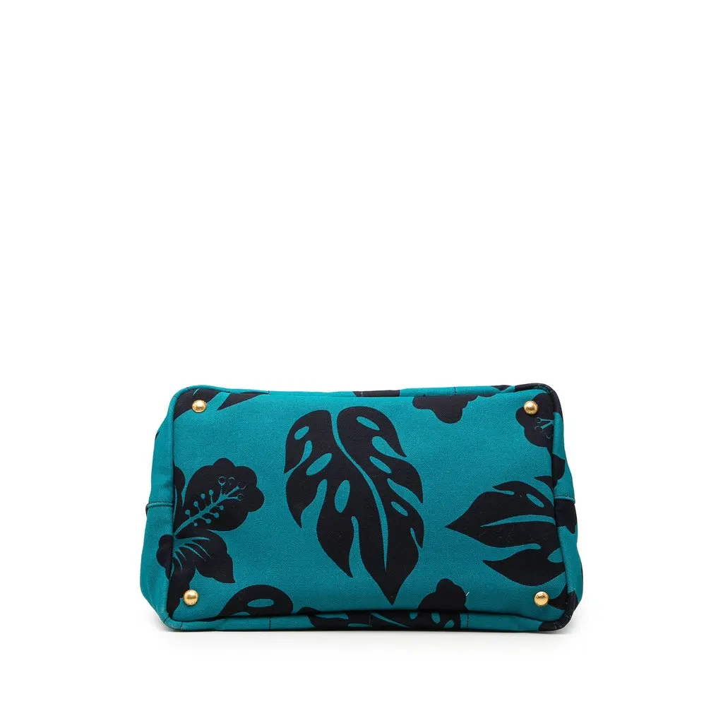 Prada Canvas Canapa Hawaii Tote Blue Very good - Inside View