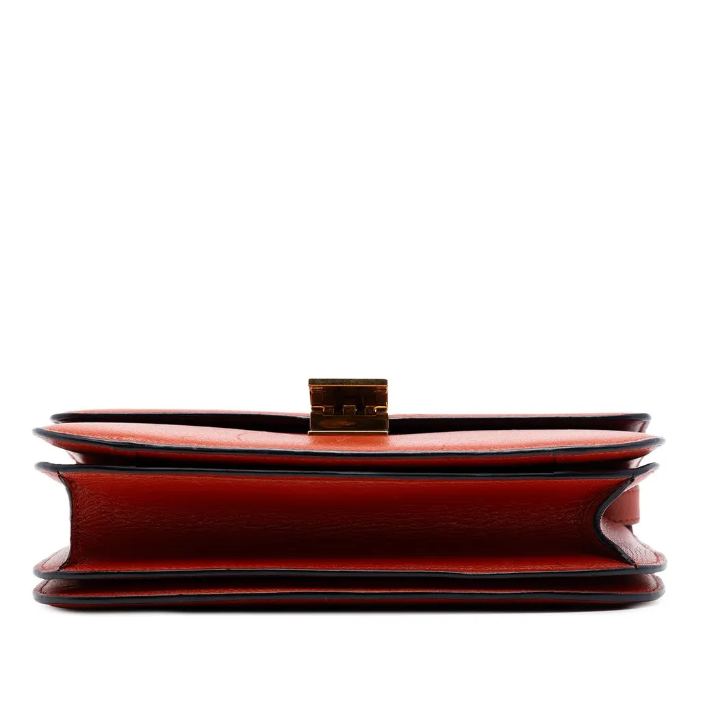 Celine Medium Calfskin Classic Box Red Leather Very good - Inside View