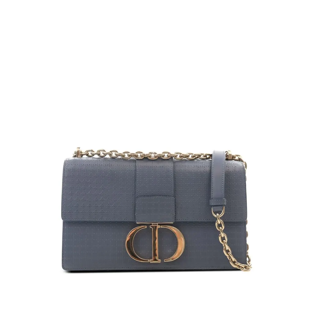 Dior Calfskin Microcannage 30 Montaigne Chain Flap
