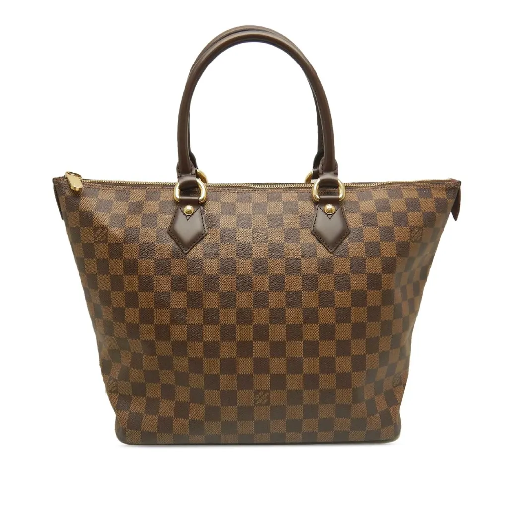 Louis Vuitton Damier Ebene Saleya MM Brown Very good - Front View