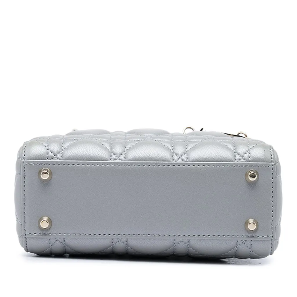 Dior Mini Lambskin Cannage Lady Dior MultiColor Leather Very good - Inside View