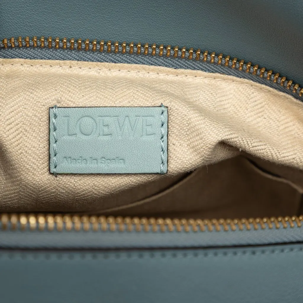 LOEWE Medium Tricolor Calfskin Puzzle Satchel Blue Leather Very good - Box View