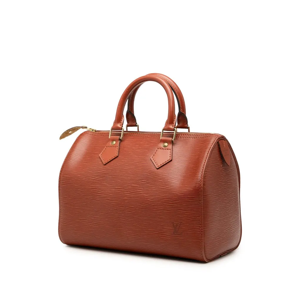 Louis Vuitton Epi Speedy 25 Brown Leather Very good - Back View