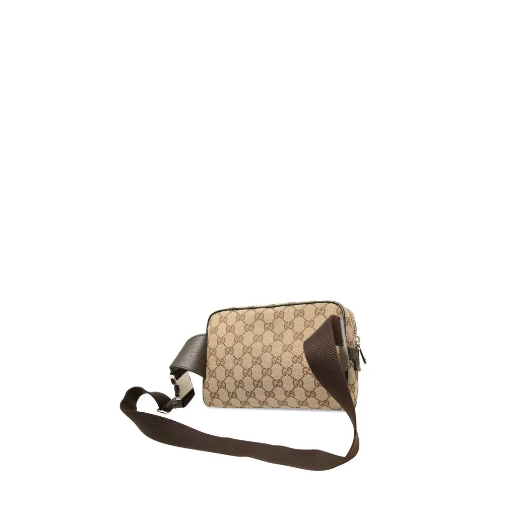 Gucci GG Canvas Belt Bag Beige Very good - Back View