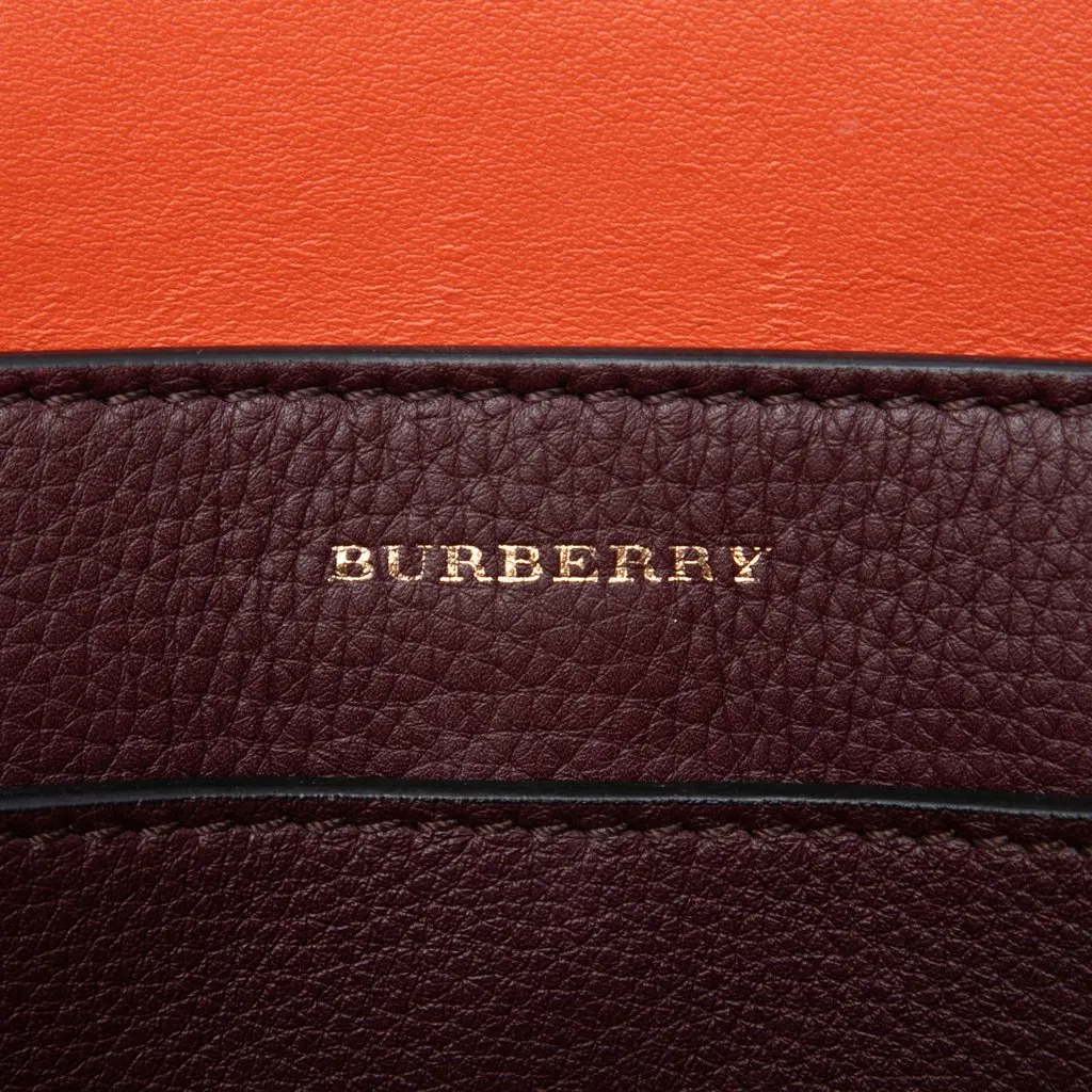 Burberry Small Bicolor Leather Marais Belt Bag Red Leather Very good - Box View
