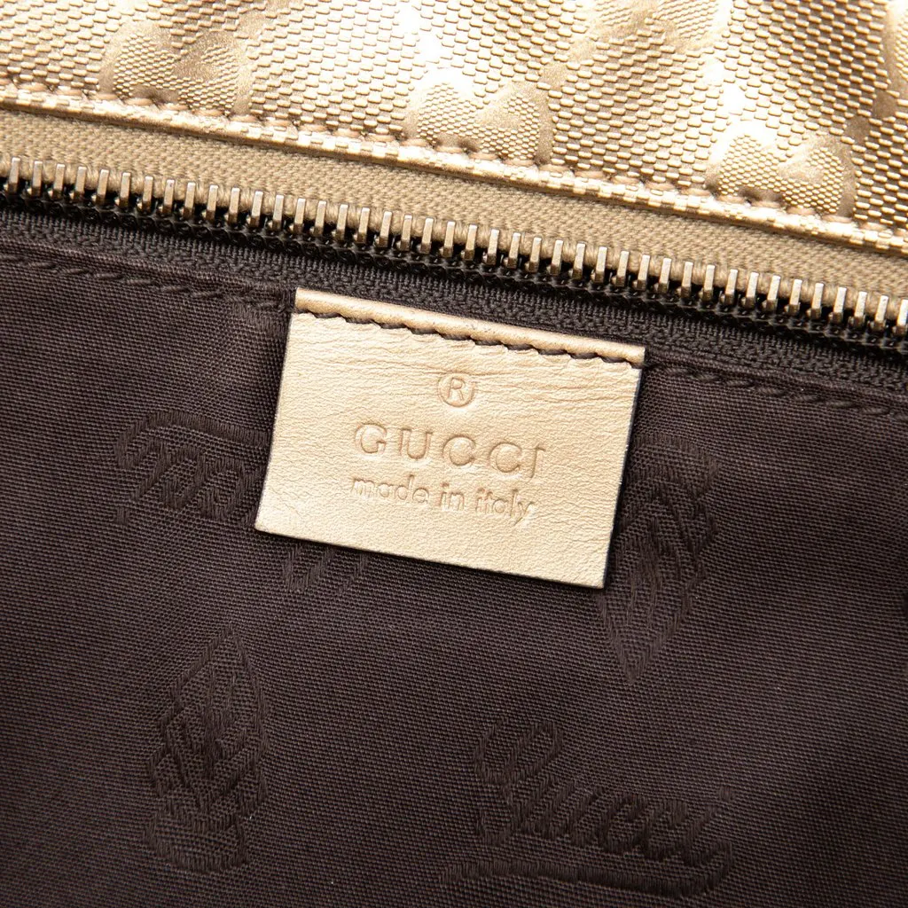 Gucci Medium GG Imprime Tote Gold Canvas Good - Box View