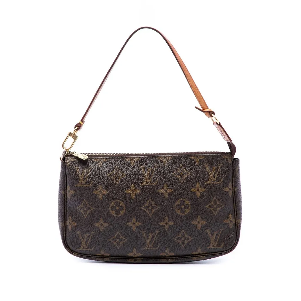 Louis Vuitton Monogram Pochette Accessoires Brown Canvas Very good - Front View