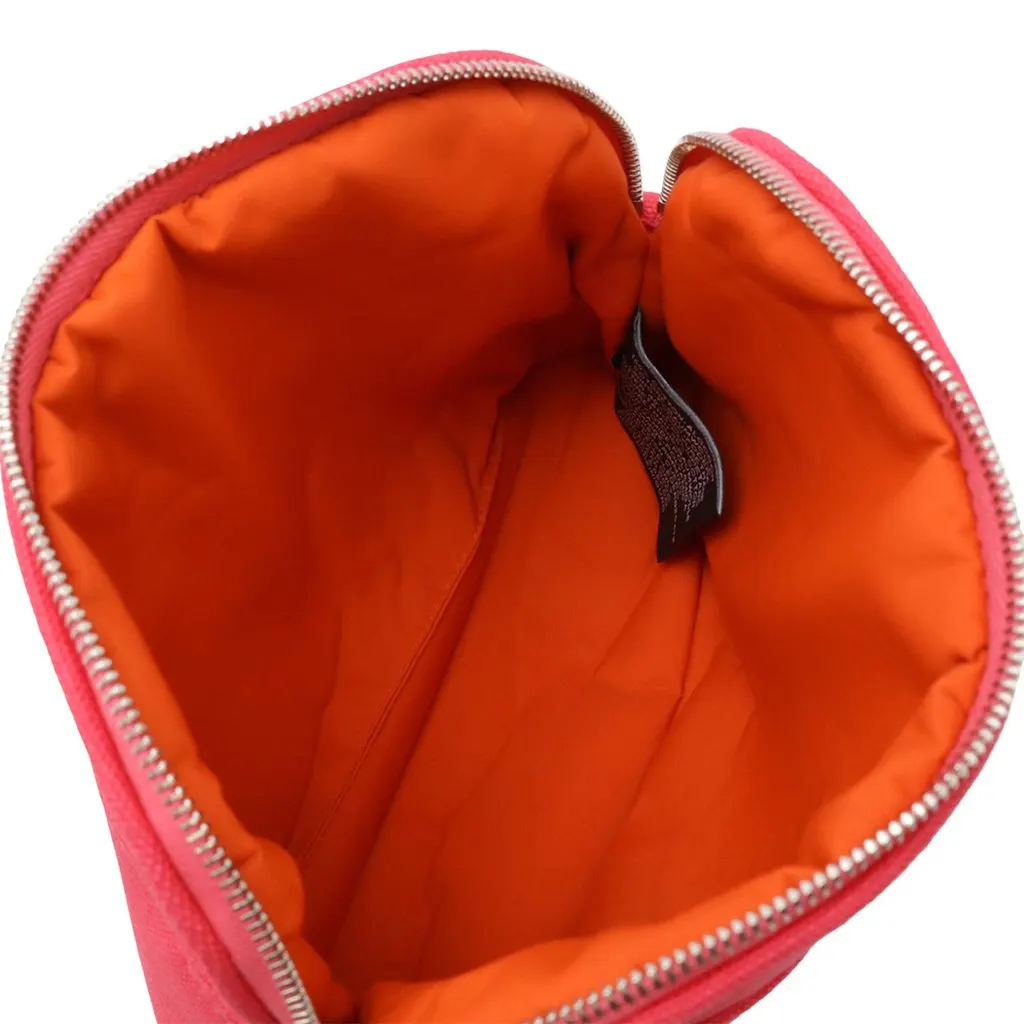 Hermès Toile Bolide Trousse De Voyage Pouch PM Pink Very good - Box View