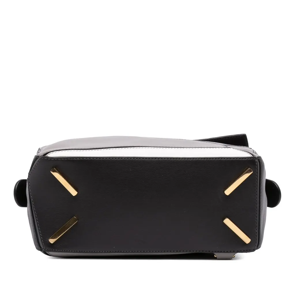Loewe Medium Tricolor Calfskin Puzzle Satchel MultiColor Leather Good - Inside View