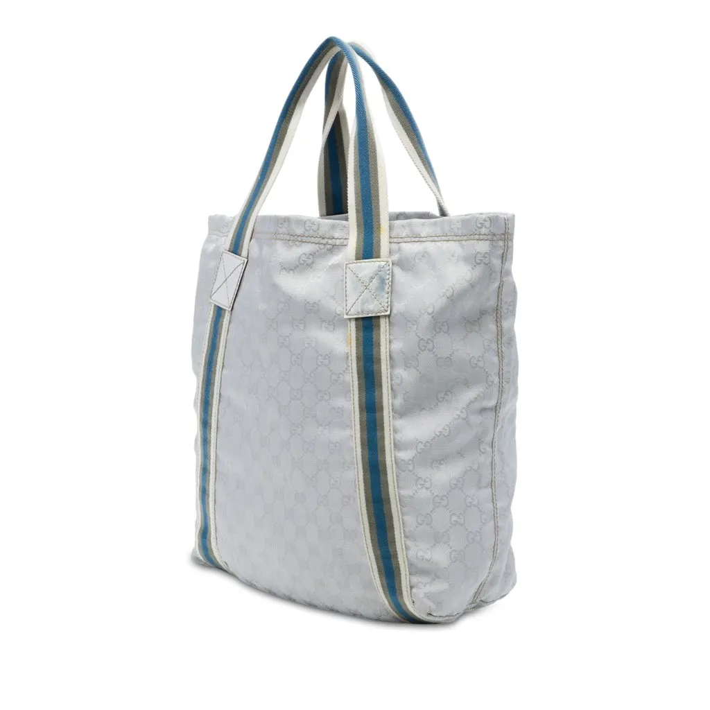 Gucci GG Canvas Web Tote MultiColor Very good - Back View