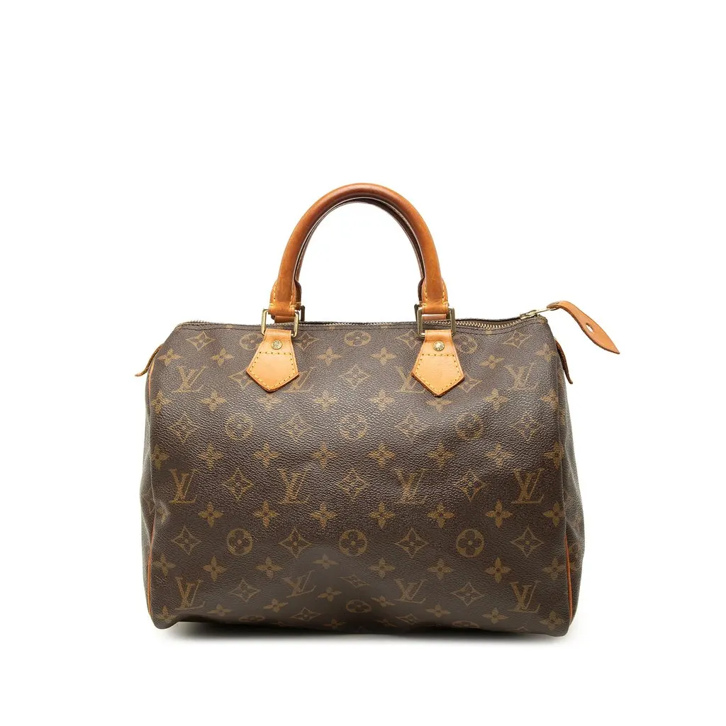 Louis Vuitton Monogram Speedy 30 Brown Canvas Very good - Front View