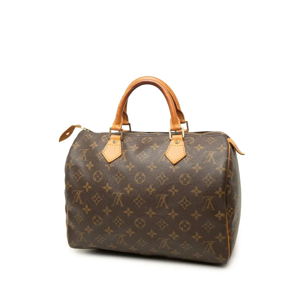 Louis Vuitton Monogram Speedy 30 Brown Canvas Very good - Back View