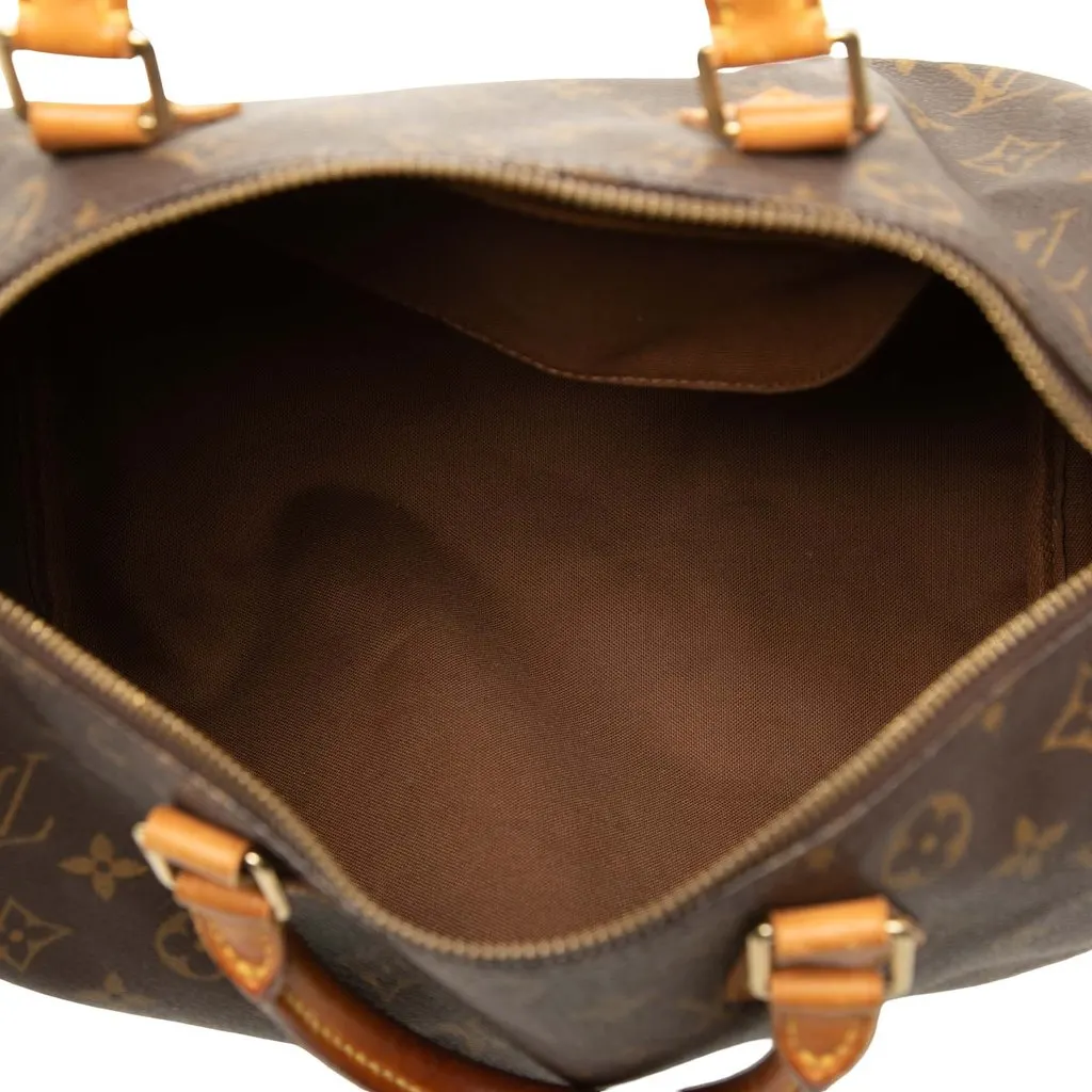 Louis Vuitton Monogram Speedy 30 Brown Canvas Very good - Model View