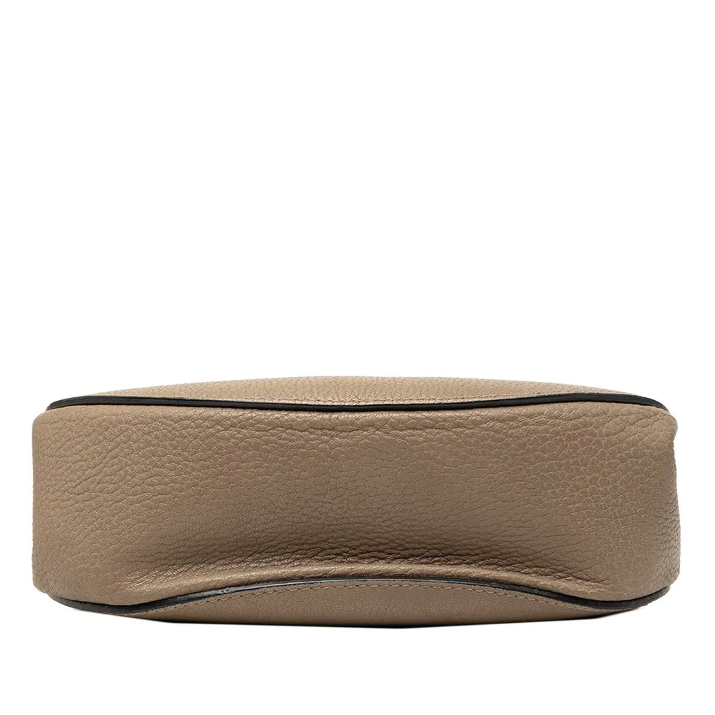 Chloé Small Grained Calfskin Drew Crossbody Brown Leather Very good - Inside View