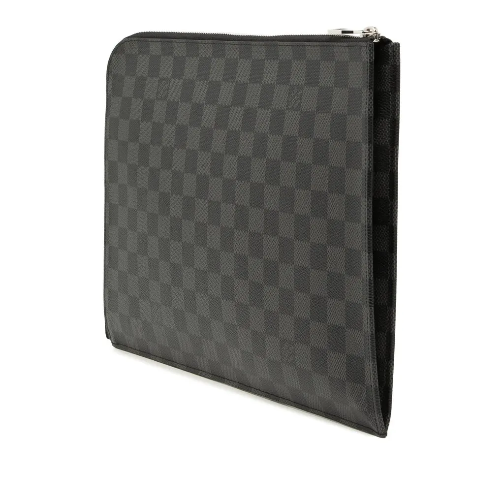 Louis Vuitton Damier Graphite Pochette Jour GM Black Very good - Back View