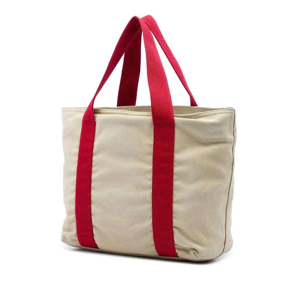 Prada Canvas Sport Tote Brown Very good - Back View