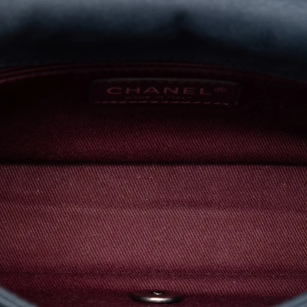 Chanel Small Diamond Embossed Calfskin New Chic Flap MultiColor Leather Very good - Model View