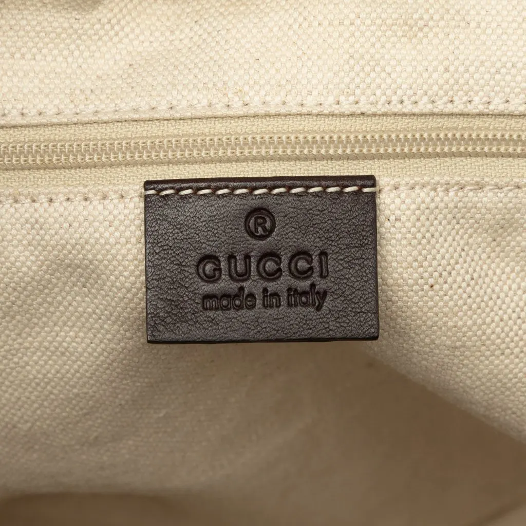 Gucci Guccissima Sukey Satchel Brown Leather Very good - Box View
